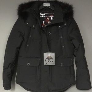 NWT Moose Knuckles Women’s Anguille Jack Blk Lg